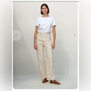 Jesse Kamm 225s Cream with Slate Stitching Sz 4